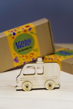 ხის სათამაშოს DIY ყუთი - სასწრაფო