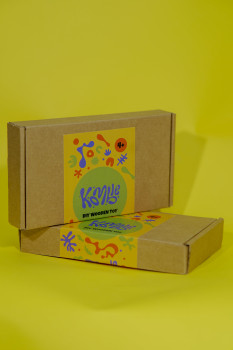 ხის სათამაშოს DIY ყუთი - ძაღლი