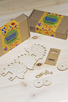 ხის სათამაშოს DIY ყუთი - ზღარბი