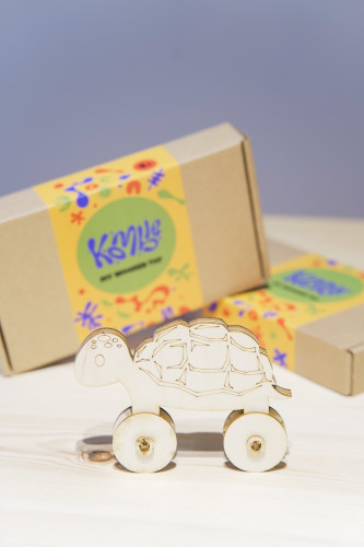 ხის სათამაშოს DIY ყუთი - კუ